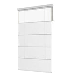 Berissa Day Night Blackout Classical Custom Roman Shades: Rear View