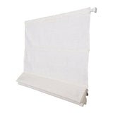 Berissa No Tool Oatmeal Linen Textured Roman Shades: Overall Display