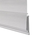 Berissa Custom Blackout Flat Fold Roman Top Down Bottom Up Shade Cordless: Bottom Rail View 2
