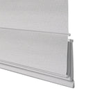Berissa Custom Blackout Flat Fold Roman Top Down Bottom Up Shade Cordless: Bottom Rail View 2