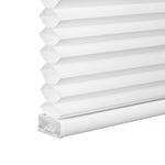 Berissa No Tools No Drill Blackout Light Filtering Double Honeycomb Shades: Bottom Rail View 2