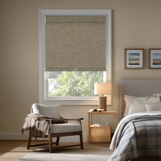 Berissa Classic  Linen Blend Cordless Roller Shades