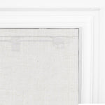 Berissa Soft Creamy Cotton Beige Textured Roman Shades: Headrail Detail 3