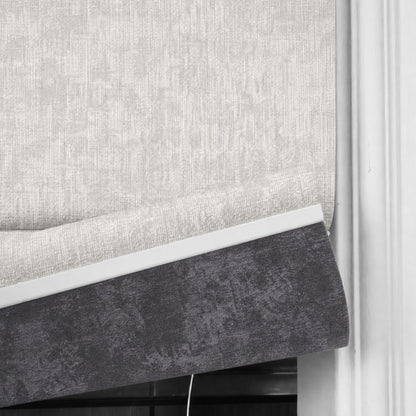 Berissa Soft Heathered Blackout No Tool TDBU Roman Shades
