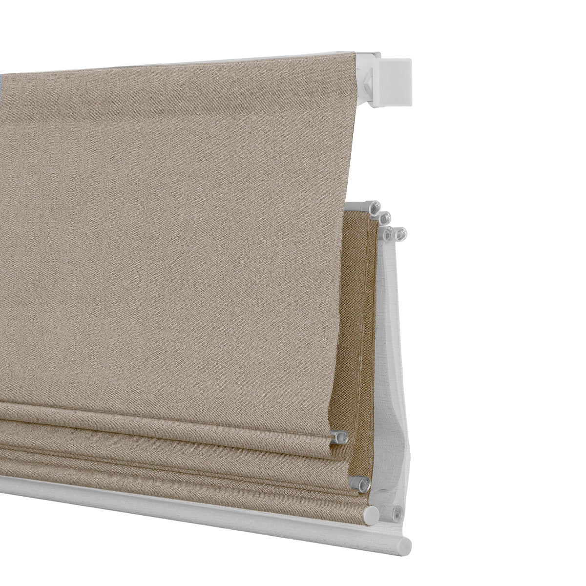 Berissa Day Night Soft Elegant Blackout Custom Color Roman Shades