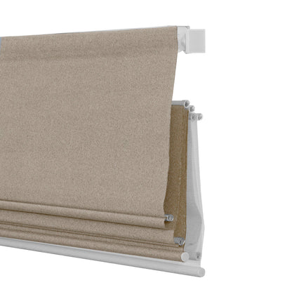 Berissa Day Night Soft Elegant Blackout Custom Color Roman Shades