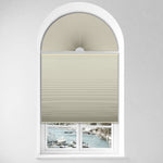 Berissa Convenient Half Circle Cordless No Drill Honeycomb Blinds: 