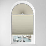 Berissa Convenient Half Circle Cordless No Drill Honeycomb Blinds: 