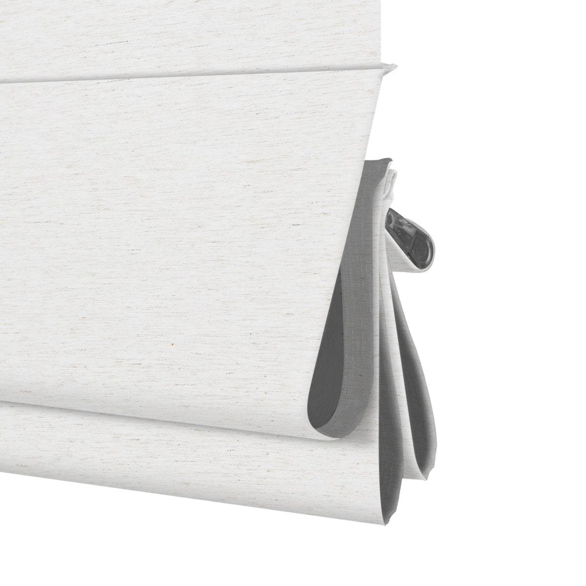 Berissa No Tool No Drill Cordless Blackout Roman Shades: Bottom Rail View 1