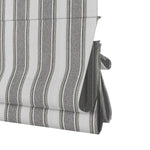 Berissa Modern No Tool Vertical Stripe Cordless Roman Shade: Bottom Rail View 1