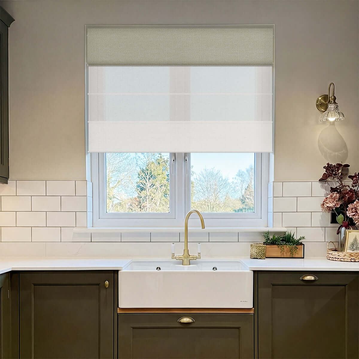 Berissa Day Night Blackout Classic No Drill Easy to Install Roman Shades: Practical Application of Shades