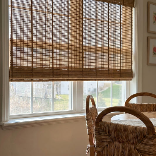 Berissa Sunwoven Natural Bamboo Roman Shade: Product Showcase Image 1
