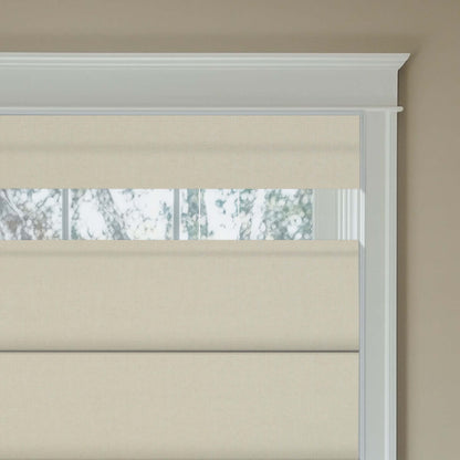 Berissa No Drill No Tools Top Down Bottom up Blackout Roman Shades: Headrail Detail 1