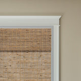 Berissa Elegant Privacy With Breathable Light Control Premium Grasscloth Window Shades featuring natural bamboo texture.