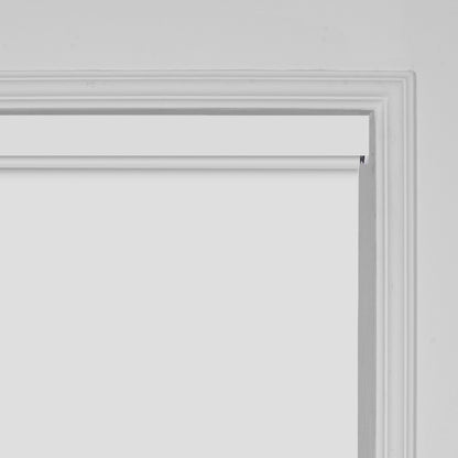 Berissa Pure White Simple Elegance Cordless Spring Roller Blinds