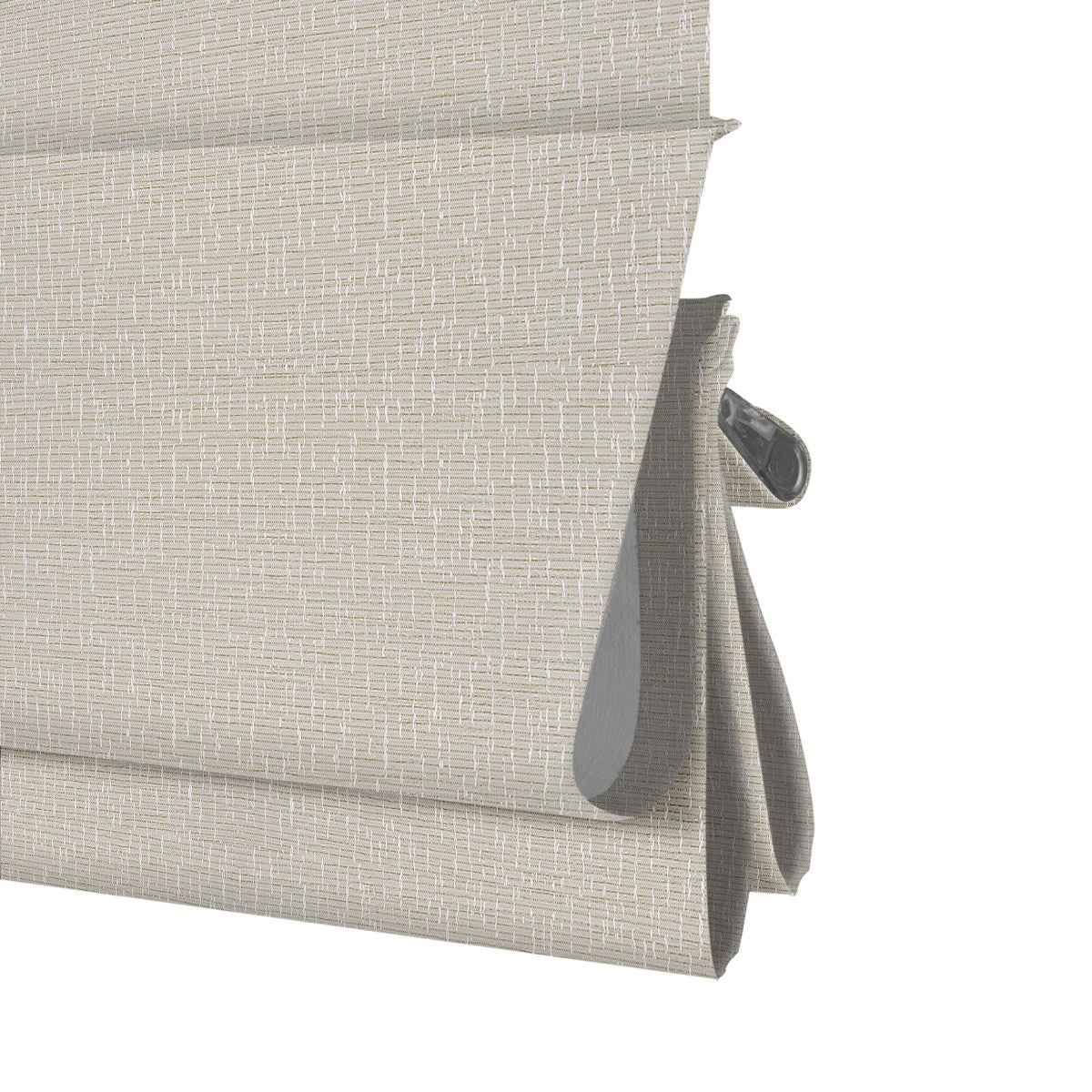 Berissa No Tool No Drill Top Down Bottom Up Roman Shades: Bottom Rail View