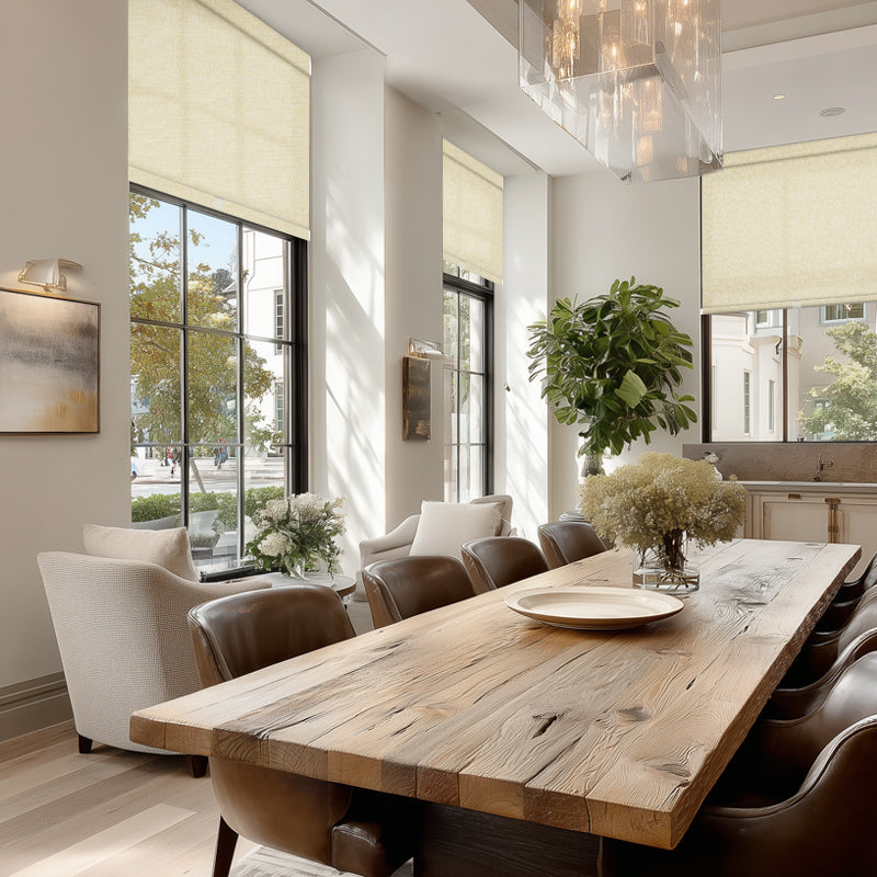 Berissa Classic  Linen Blend Cordless Roller Shades