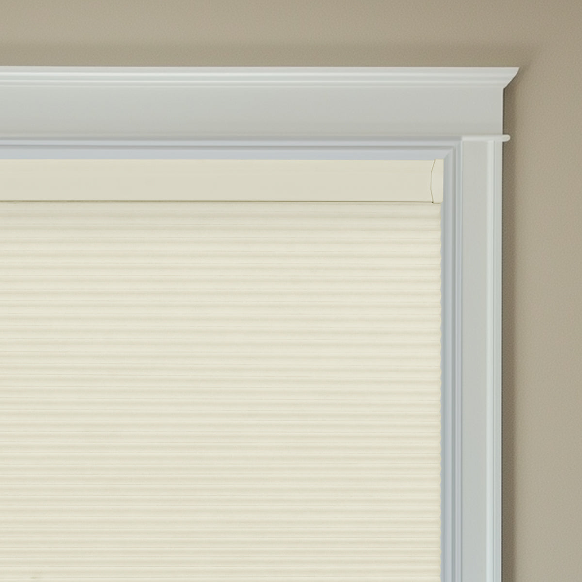 Berissa Classic Thermal Cordless Cellular Shades Noise Reduction installed on a window, showcasing minimalist design.