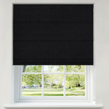 Berissa Timeless Cord Textured Blackout Jacquard Roman Shades: Product Showcase Image