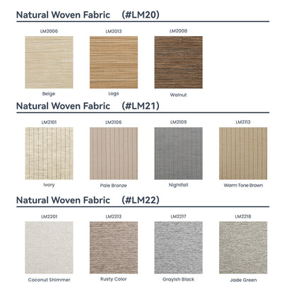 Berissa  Classic Cordless  Natural Woven Roman Shades