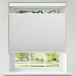 Berissa Classic Top Down Bottom Up Cellular Shades elegantly framing a sunny window view.