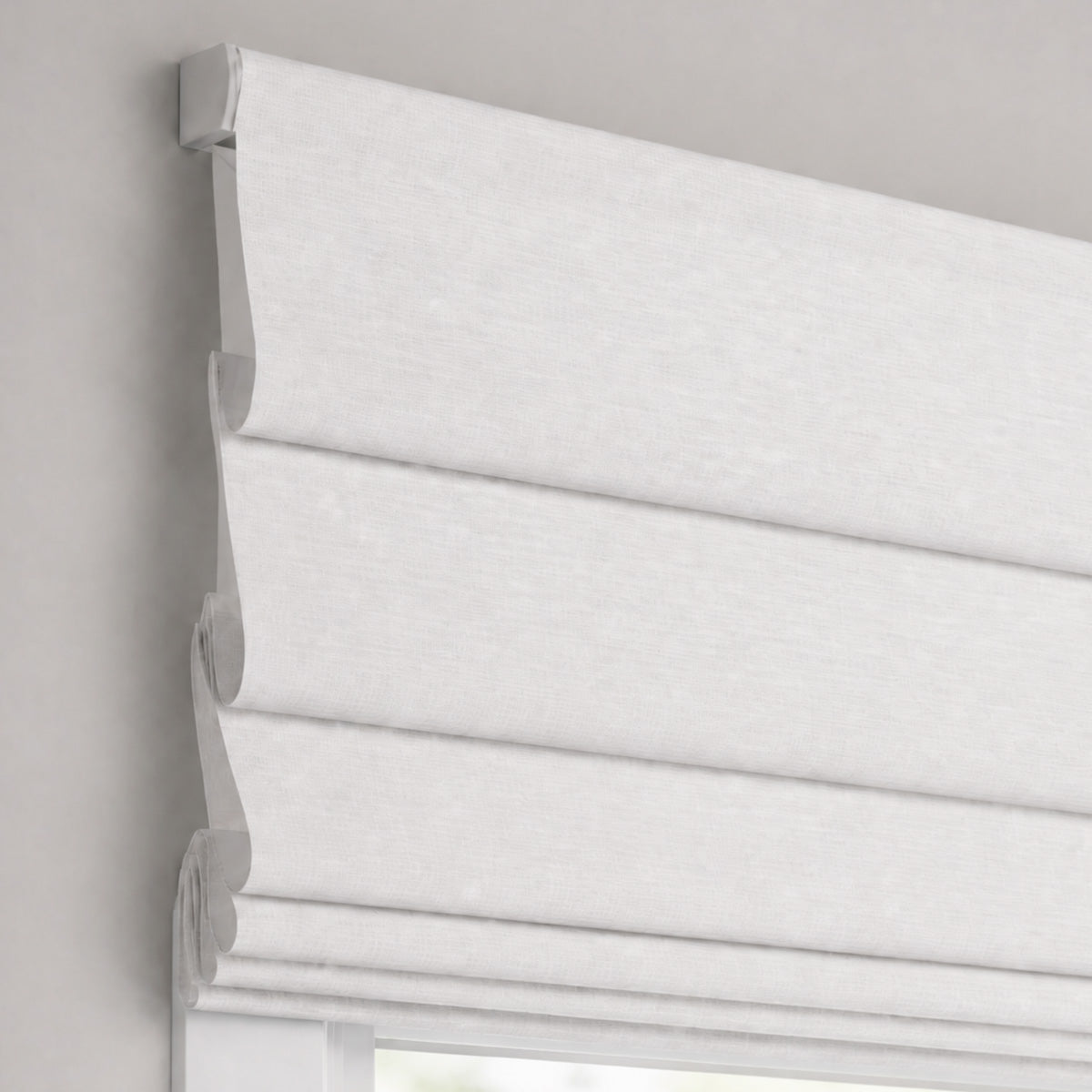 Berissa Soft Fold Sheer Roman Shades Cordless