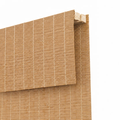 Berissa Motorized No-Drill Natural Bamboo Shades