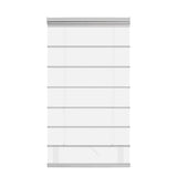 Berissa Custom Blackout Flat Fold Roman Top Down Bottom Up Shade Cordless: Rear View