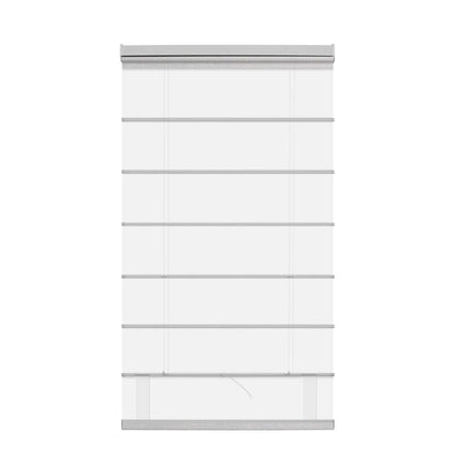 Berissa Custom Blackout Flat Fold Roman Top Down Bottom Up Shade Cordless: Rear View