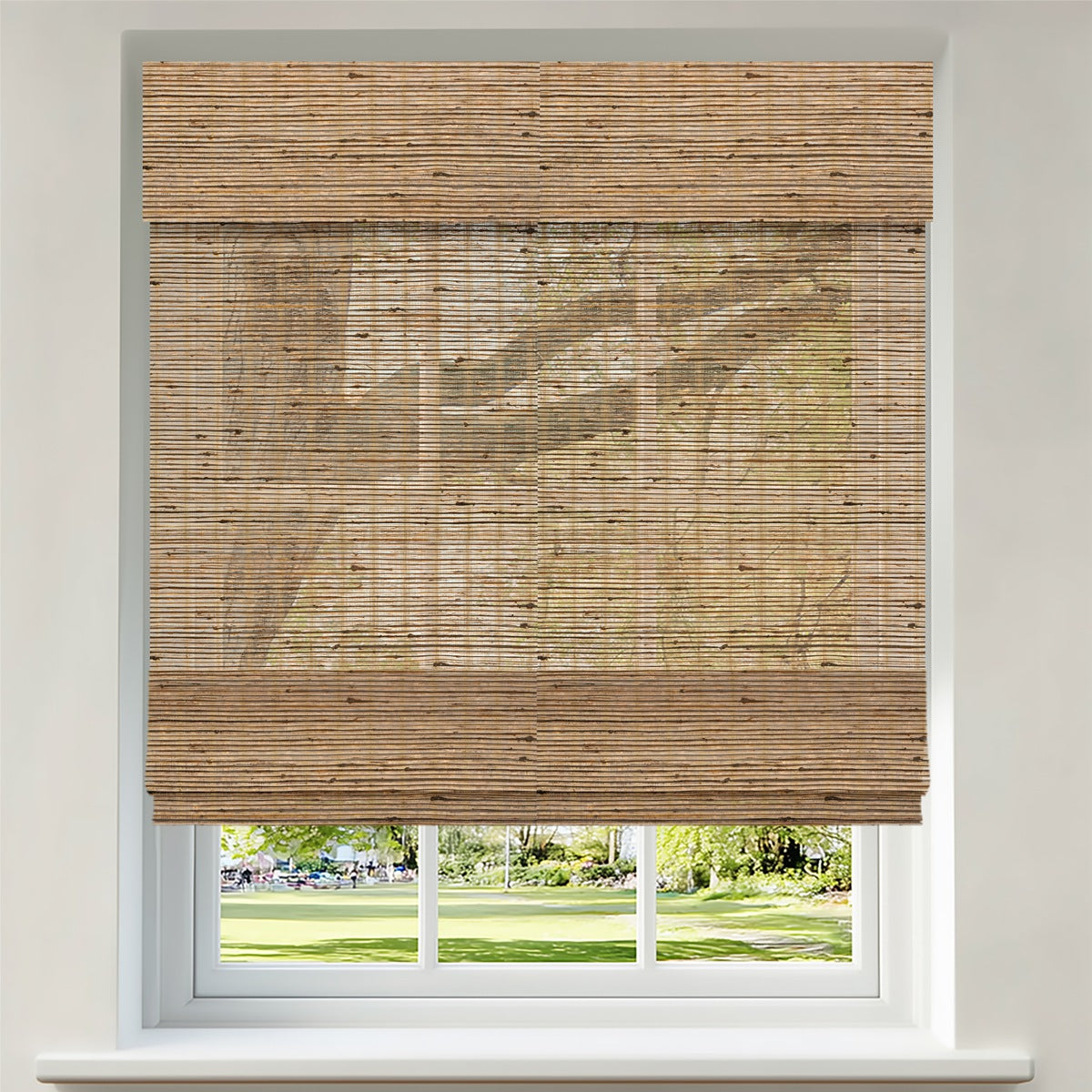 Berissa Sunwoven Natural Bamboo Roman Shade: Product Showcase Image 4