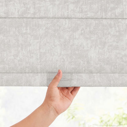 Berissa Soft Heathered Blackout No Tool TDBU Roman Shades