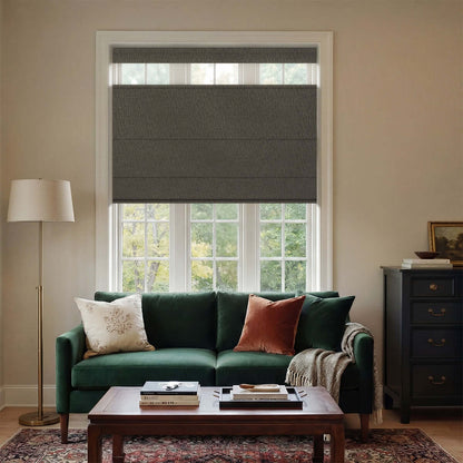 Berissa Linen Look Blackout Flat Fold Top Down Bottom Up Roman Shade: Practical Application of Shades