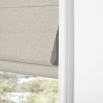 Berissa No Tool No Drill Top Down Bottom Up Roman Shades: Bottom Rail View 2