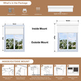 Berissa Pure White Simple Elegance Cordless Spring Roller Blinds