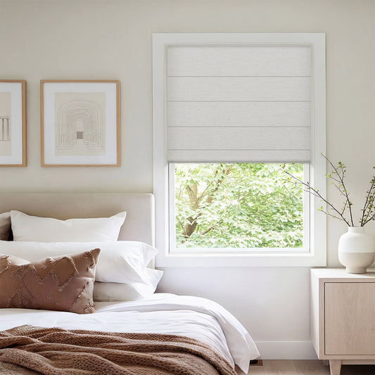 Berissa No Tool No Drill Cordless Blackout Roman Shades