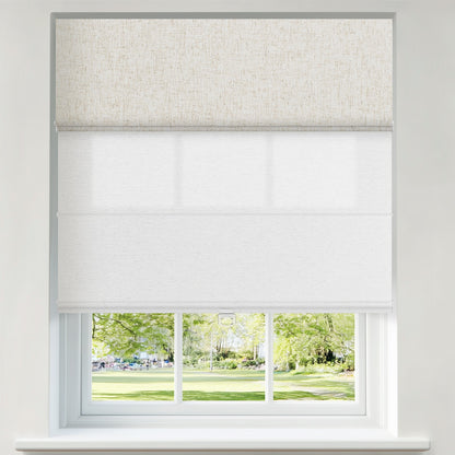 Berissa Day Night Blackout Classic Custom Roman Shades