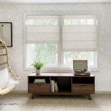 Berissa Linen-Inspired Blackout Fabric With Refined Straw-Tone Striping Roman Shades: Practical Application of Shades