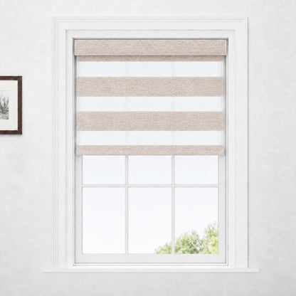 Berissa No Drill Removable Valance Dusty Rose Zebra Shades