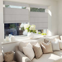 Berissa Custom Blackout Flat Fold Roman Top Down Bottom Up Shade Cordless: Practical Application of Shades