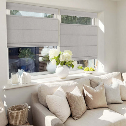 Berissa Custom Blackout Flat Fold Roman Top Down Bottom Up Shade Cordless: Practical Application of Shades