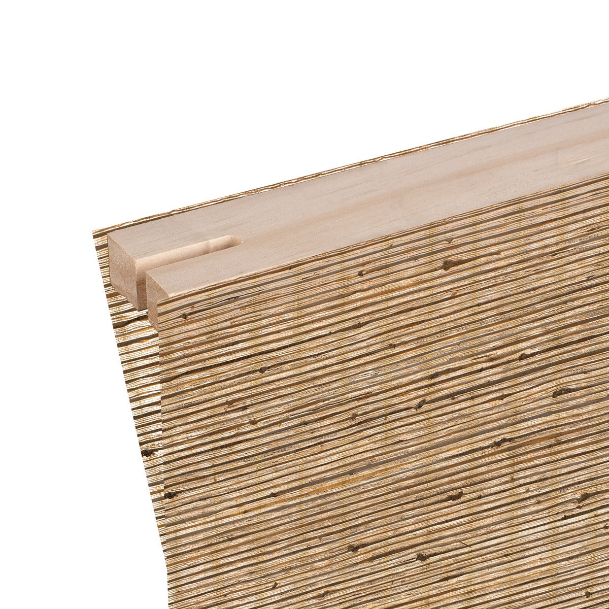 Berissa Elegant Privacy With Breathable Light Control Premium Grasscloth Window Shades close-up showing natural bamboo texture.