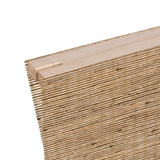 Berissa Elegant Privacy With Breathable Light Control Premium Grasscloth Window Shades close-up showing natural bamboo texture.
