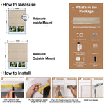 Berissa Motorized Remote Custom Textured Blackout Roman Shades: Installation & Hardware Diagram