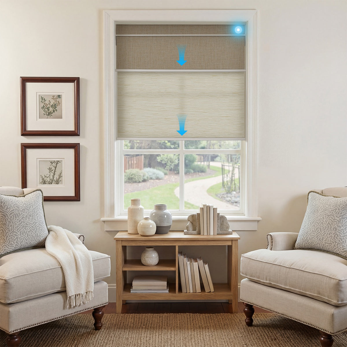 Berissa Double-layered Fabric Layer Suitable for Motorized Roller Shades: Practical Application of Shades 1