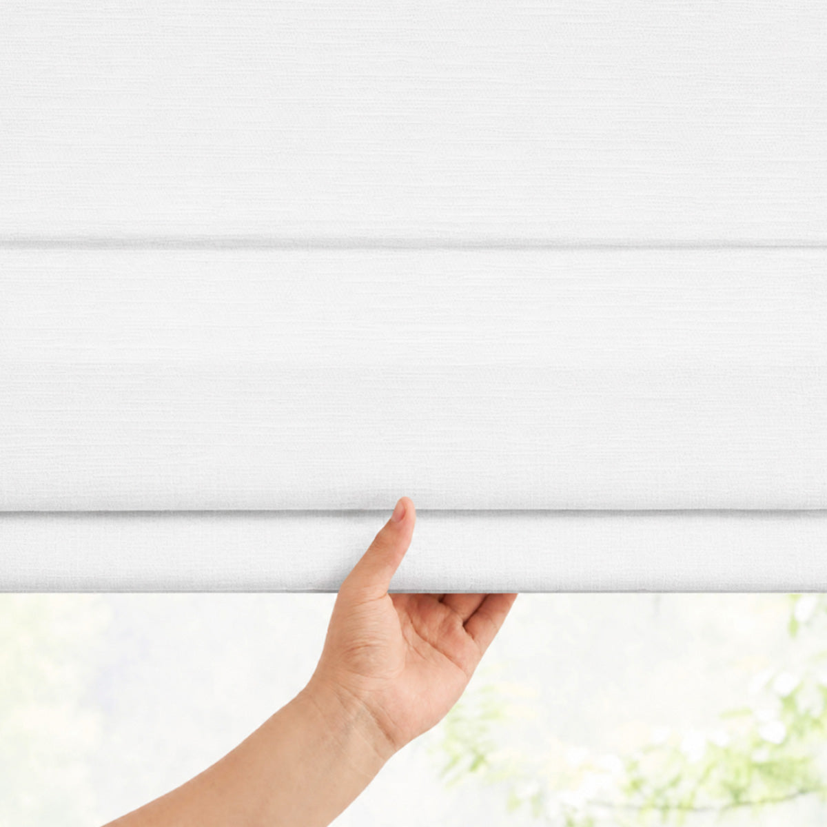 Berissa Soft Fold Sheer Roman Shades Cordless