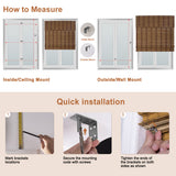 How to measure and install Berissa Minimalist Natural Contemporary Eco Chic Premium Bamboo Shades for your windows.