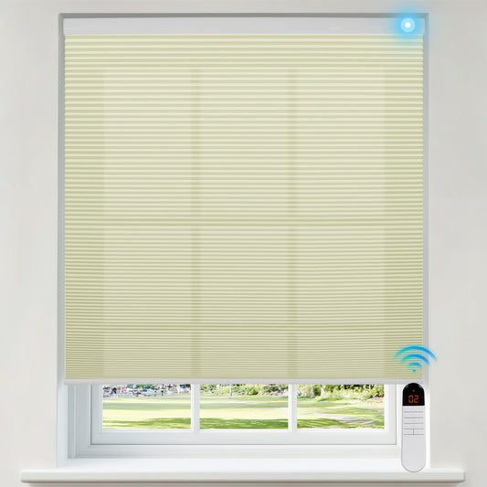 Berissa 1.5 Inch Motorized Blackout Honeycomb Cellular Shades