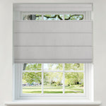Berissa Custom Blackout Flat Fold Roman Top Down Bottom Up Shade Cordless: Product Showcase Image