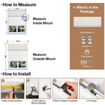 Berissa Day Night Blackout Classical Custom Roman Shades: Installation & Hardware Diagram