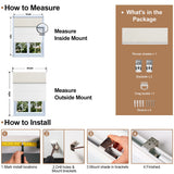 Berissa Day Night Blackout Classical Custom Roman Shades: Installation & Hardware Diagram